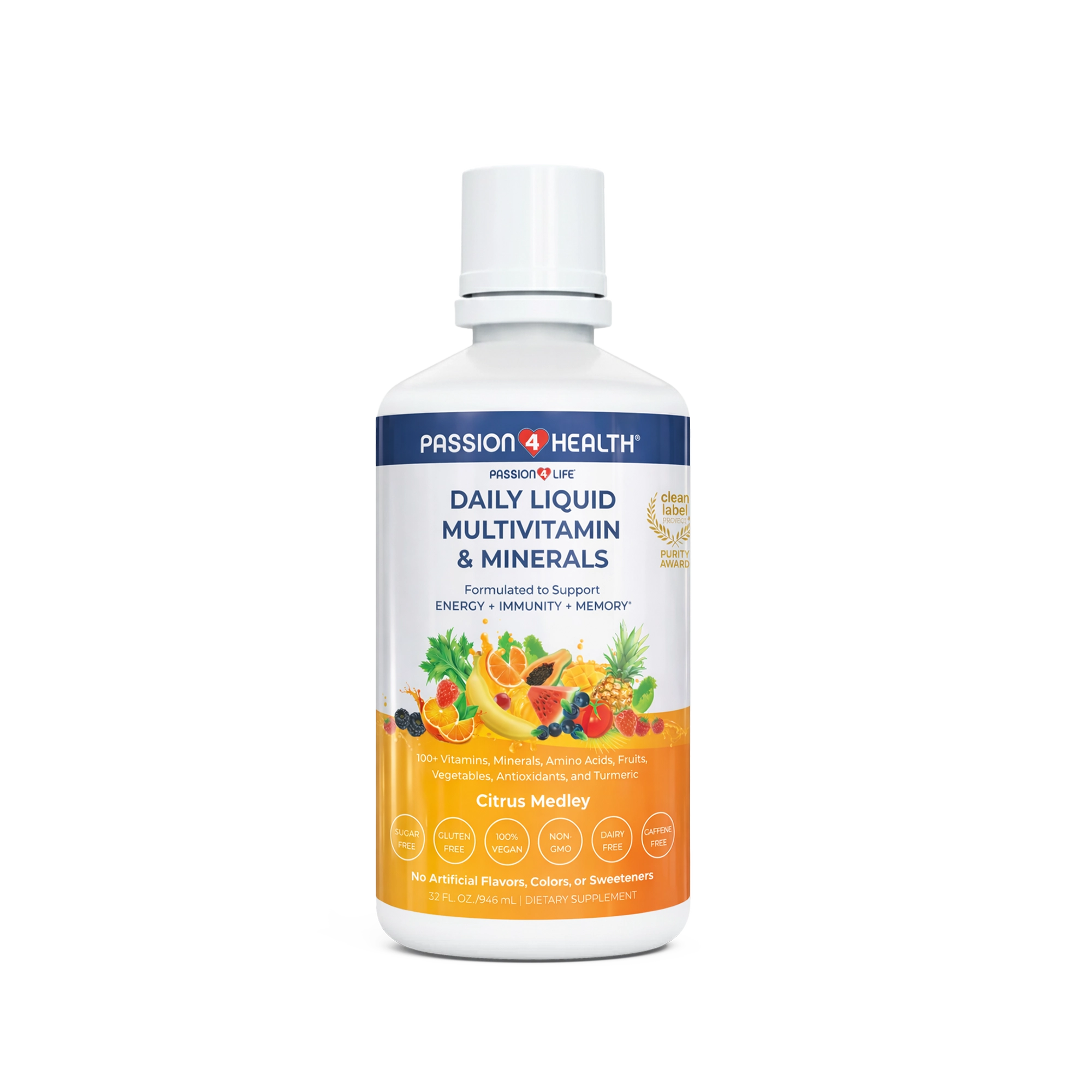 Daily Liquid Multivitamin + Minerals product photo from Passion 4 Health