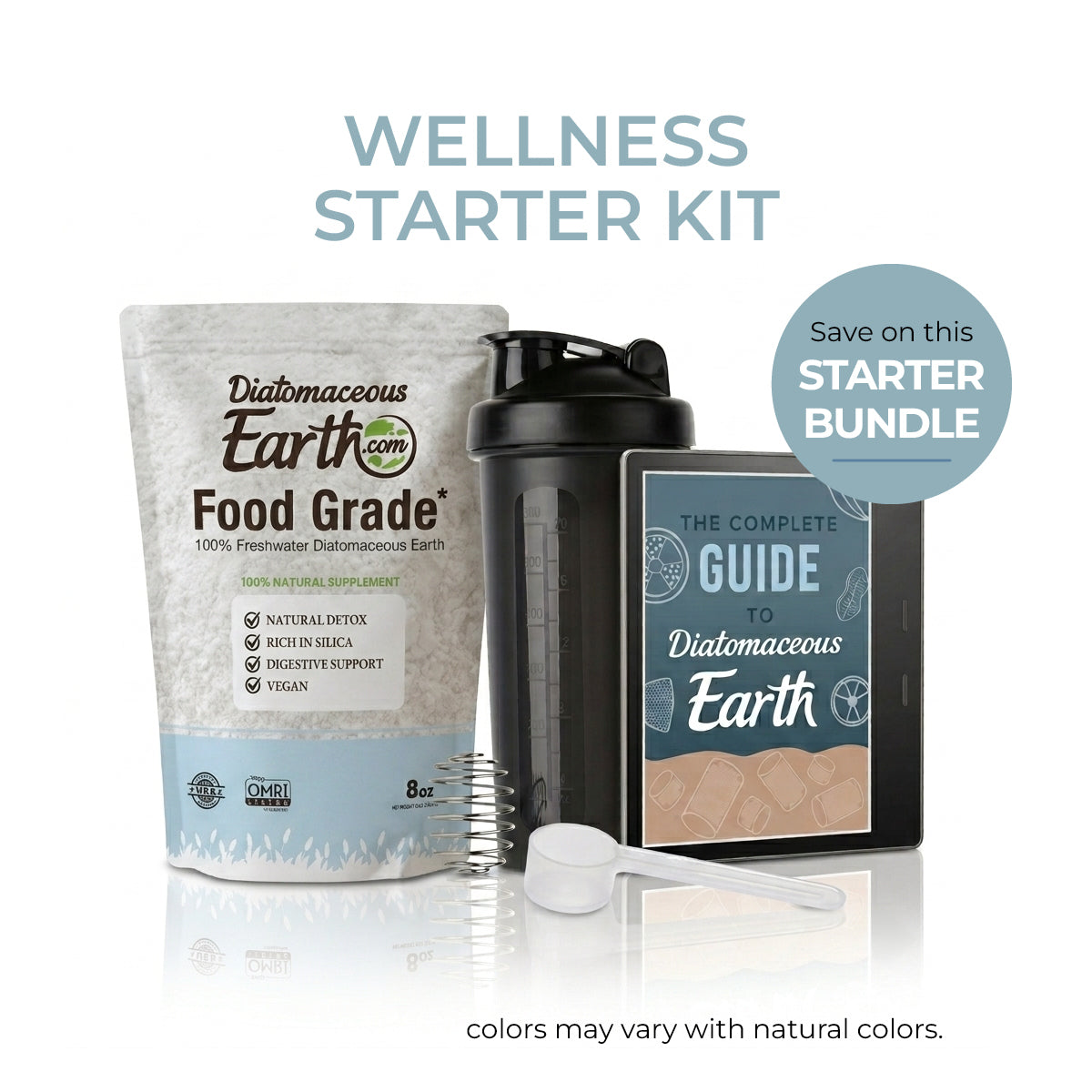 Wellness Starter Kit Food Grade Diatomaceous Earth Essentials Bundle 8Oz product photo from Diatomaceousearth