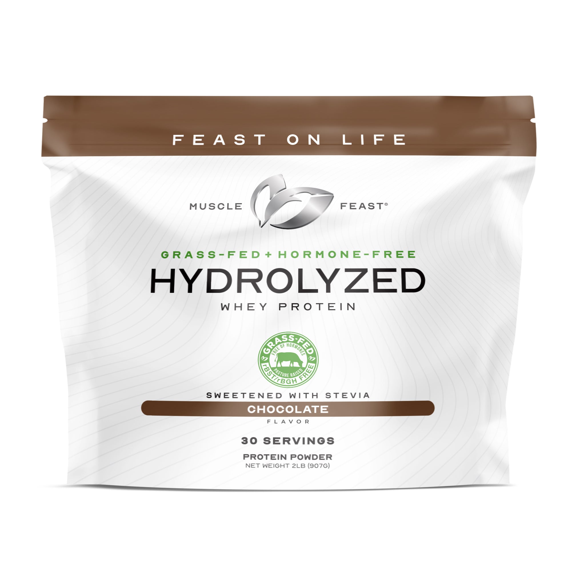 Grass-Fed Hydrolyzed Whey Protein Powder, All Natural Hormone-Free product photo from Muscle Feast
