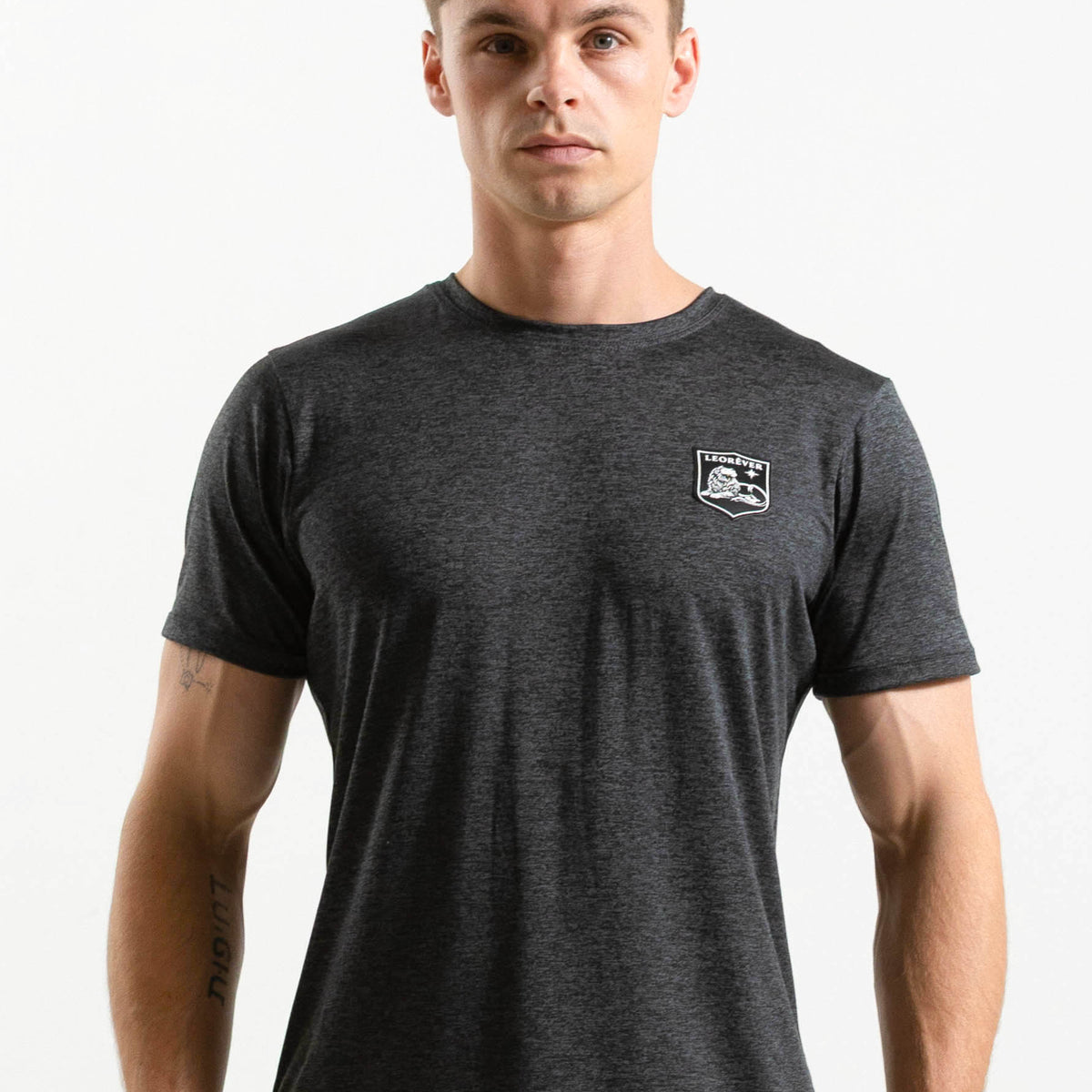 Matisse Shield Tee Graphite Heather $69.00 product photo from Leorever