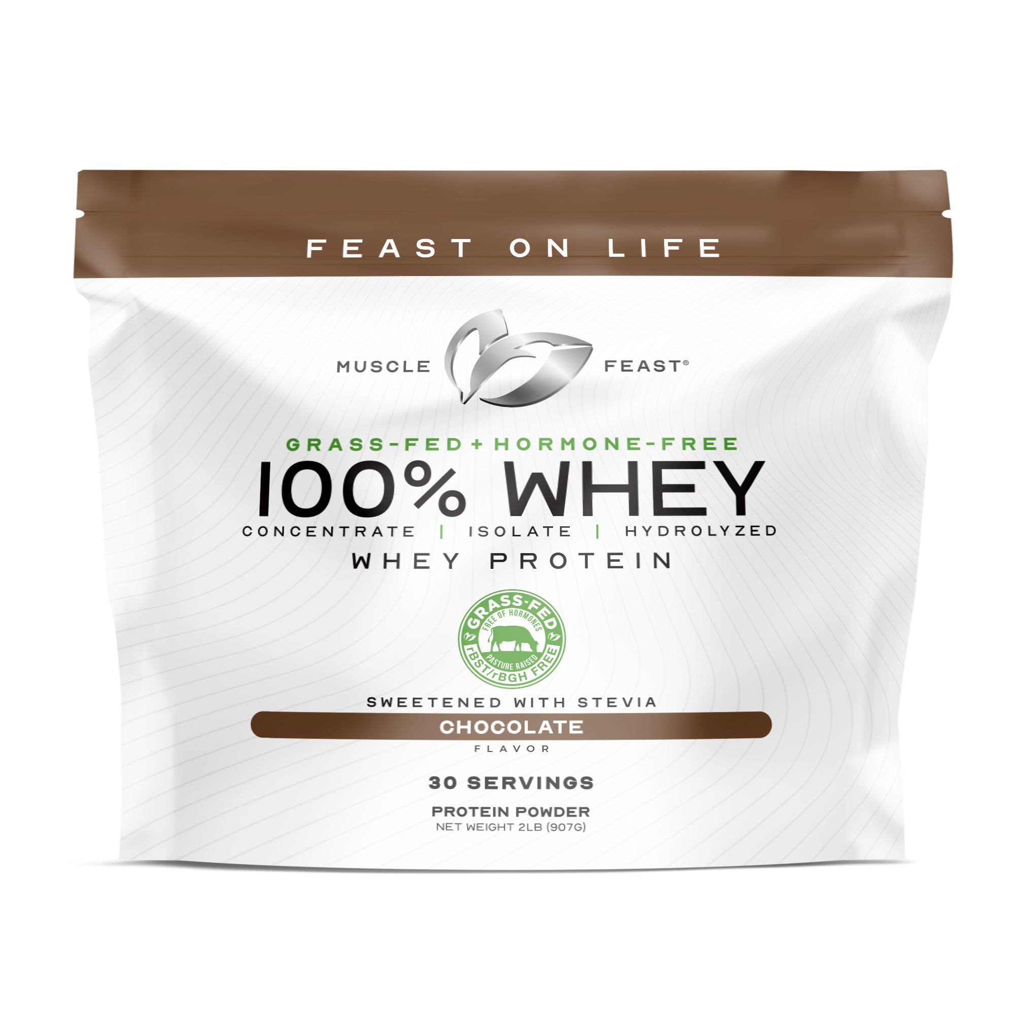 100% Whey, Pasture Raised, Grass Fed, rBST/rBGH and soy Free product photo from Muscle Feast