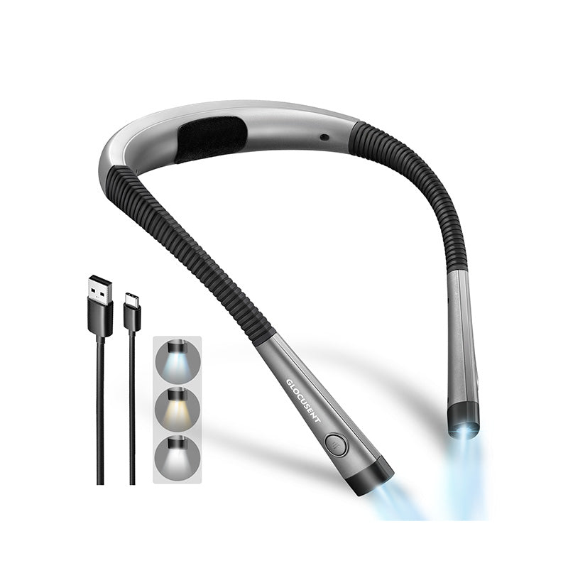 Glocusent Eyecaring Led Neck Reading Light Gray product photo from Glocusent