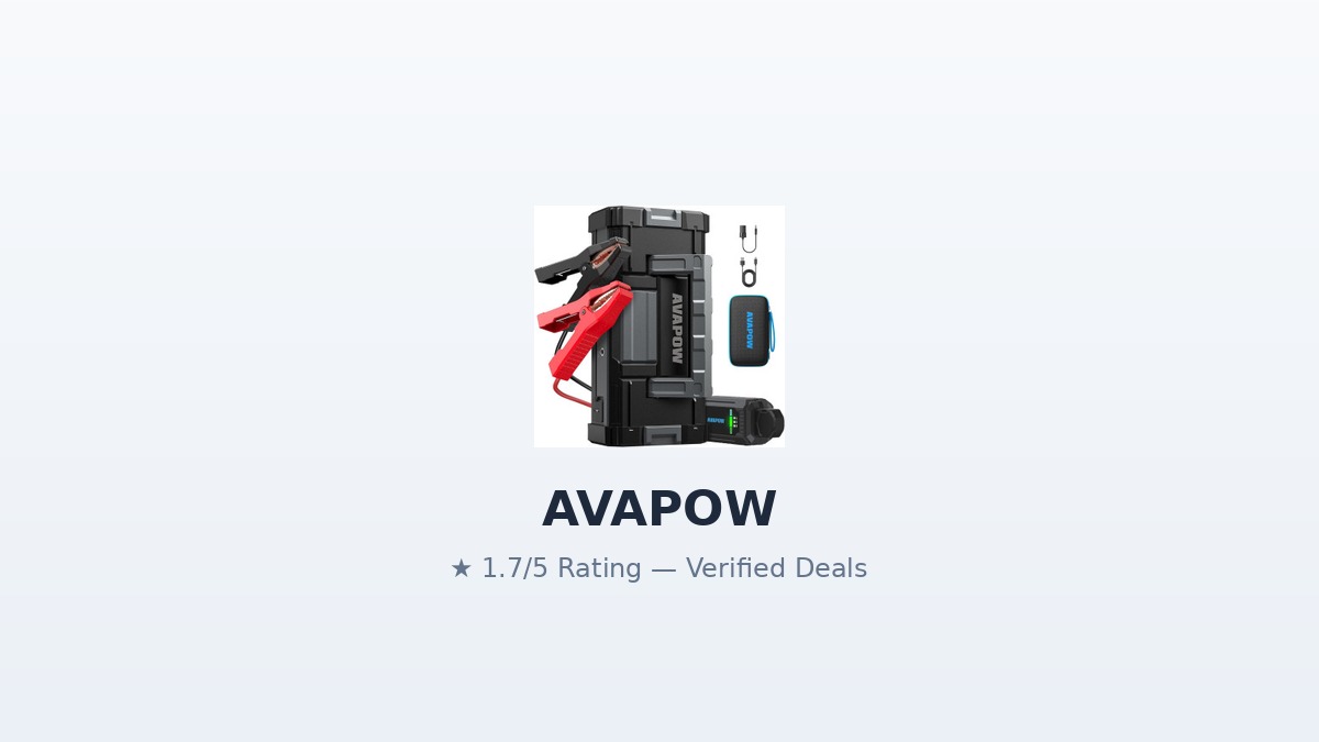 AVAPOW Jump Starter Review 2026: Real Lab Specs and Value Tested