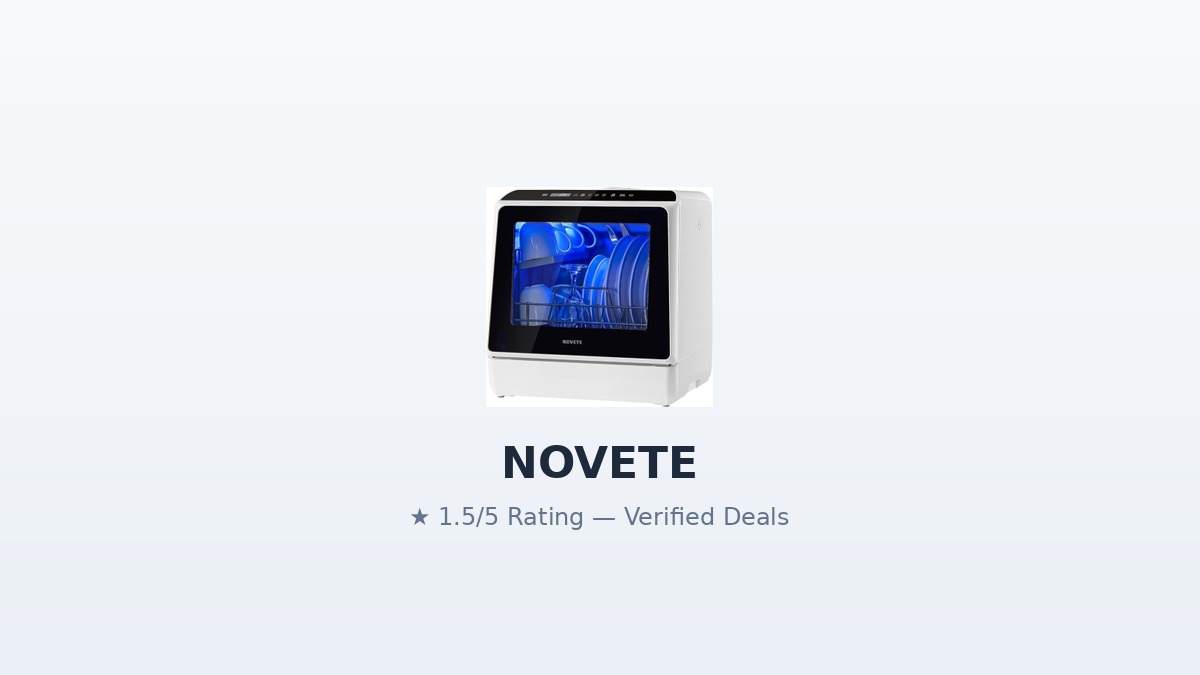 NOVETE Review 2026: Tested Portable Countertop Dishwasher Deals