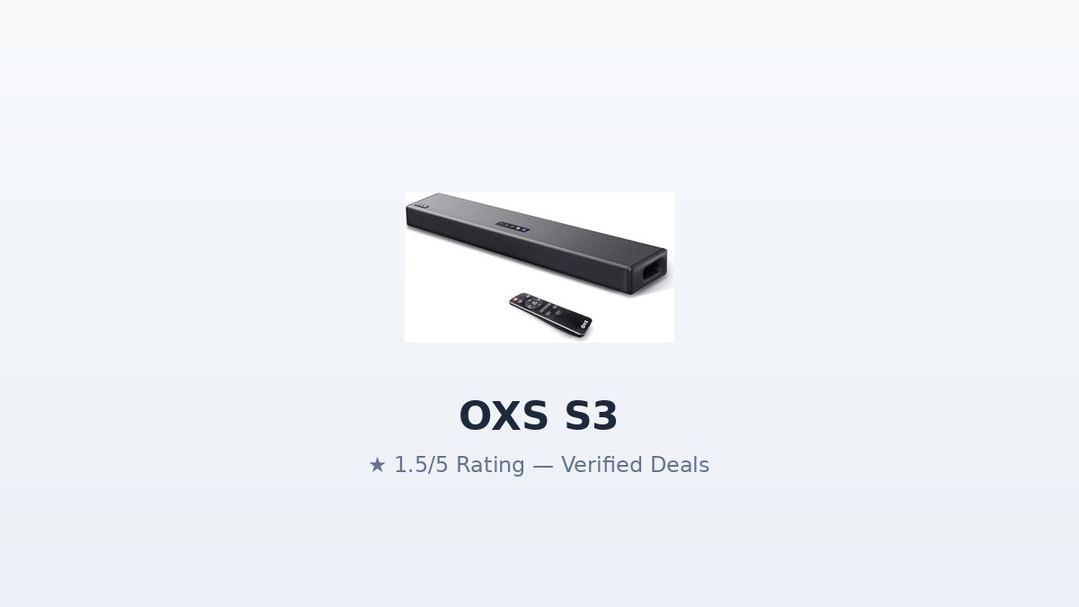OXS S3 Review 2026: Specs, Soundbar Performance, and Buying Advice