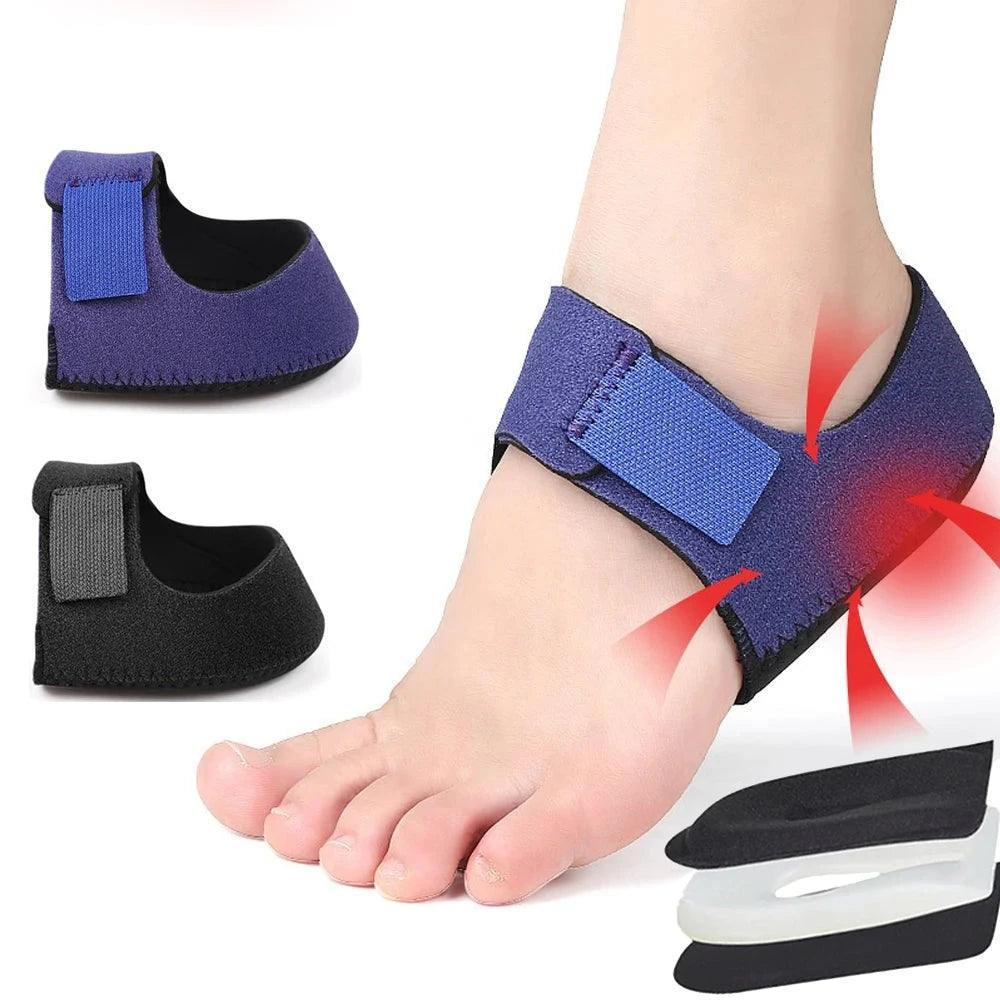 1Pair Gel Heel Pad For Heel Pain Plantar Fasciitis Heel Cups For Men Women Heel Support For Foot Pain Spur Cracked Tendi... product photo from ammpoure