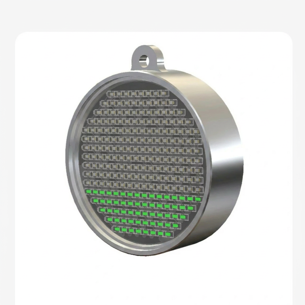 Fluid Simulation Pendant Wearable Gravity Reactive Led Effect product photo from HaloPlasma
