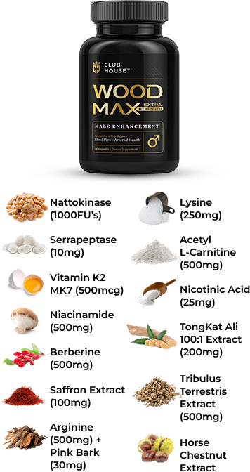 Clubhouse Wood Max Formula product photo from clubhousesupplements